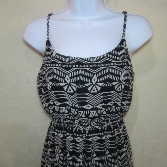 🖤 Rare XXI Black & White Tribal Print Maxi Dress | Size Small - Picture 3 of 9